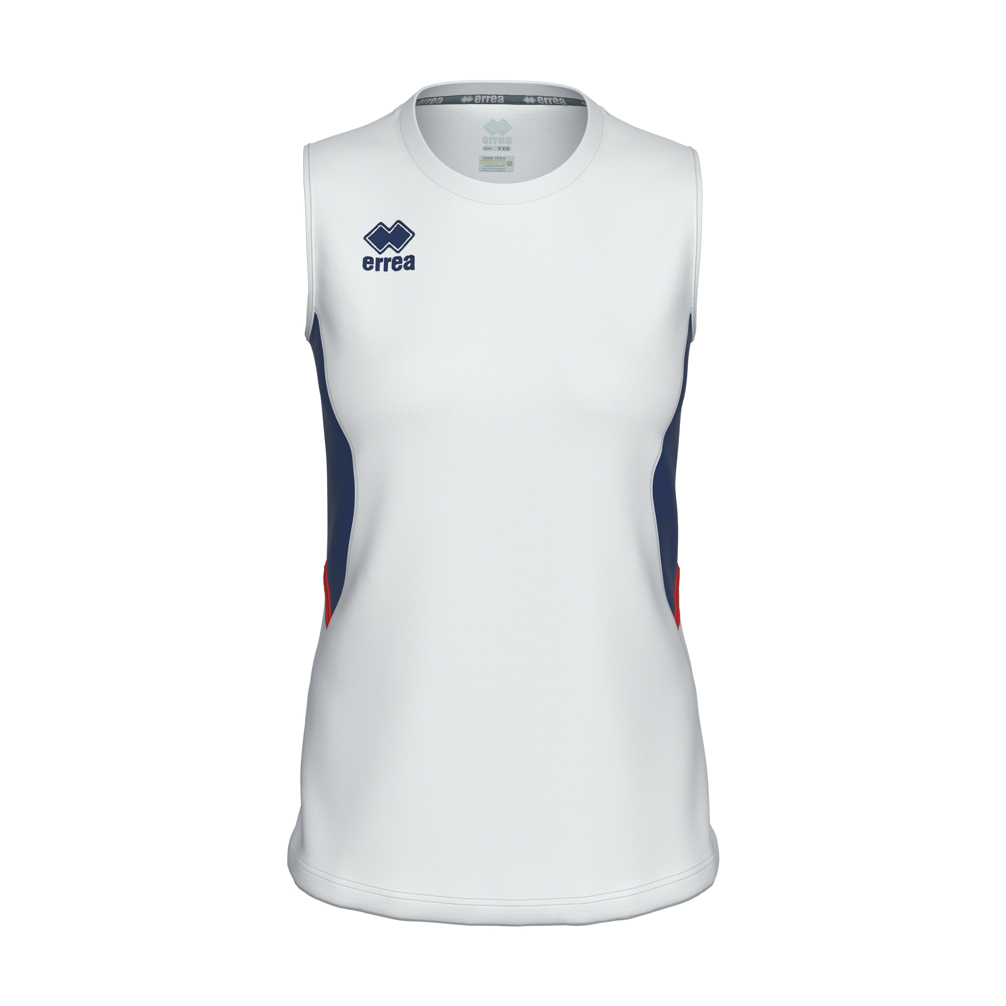 Errea Carry Volleyball Shirt White Navy Red