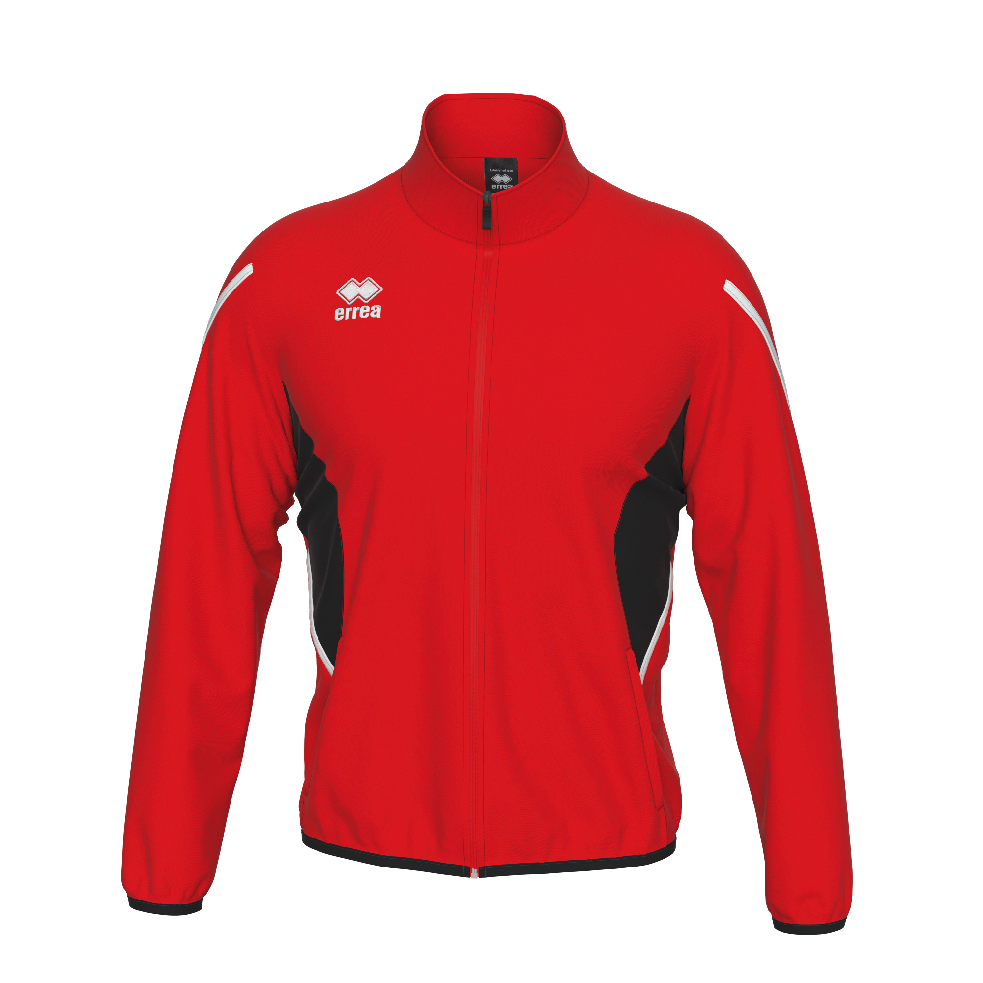 Errea Christopher Tracksuit Top Red Black White