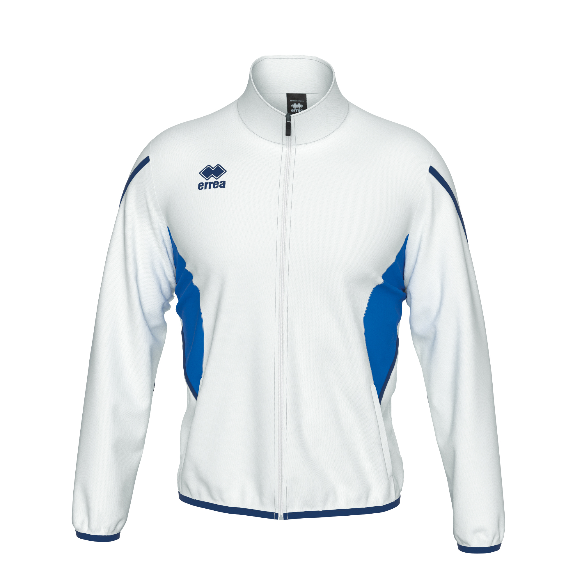 Errea Christopher Tracksuit Top White Blue Navy
