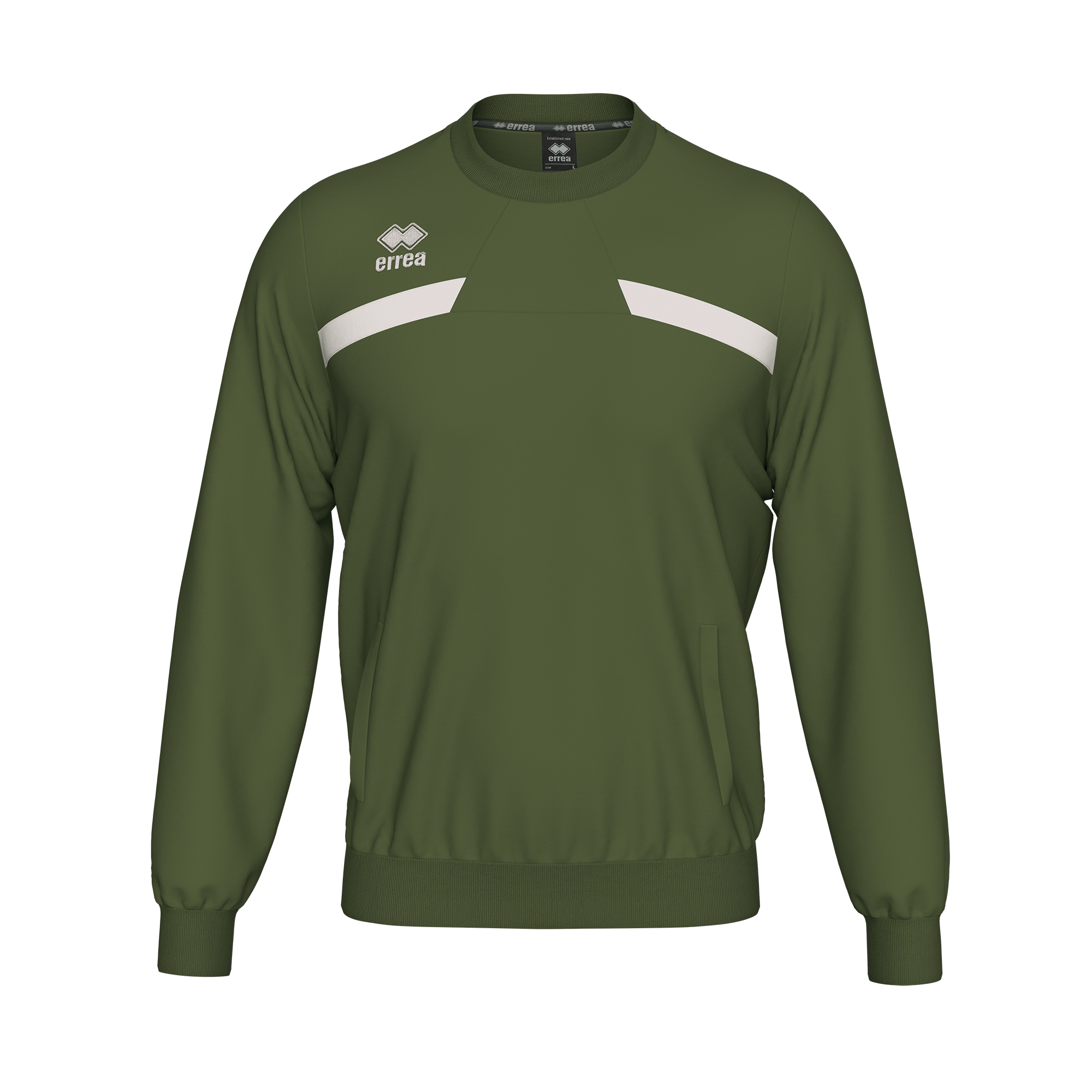 Errea Matt Sweatshirt Military Green White