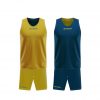 Givova Basketball Kit Double Yellow Blue