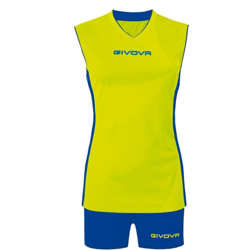 Givova Elica Volleyball Kit Lime Green Blue