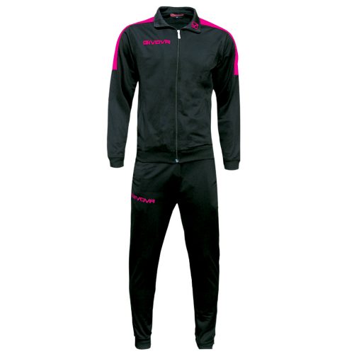 Givova Revolution Tracksuit Black Fuschia