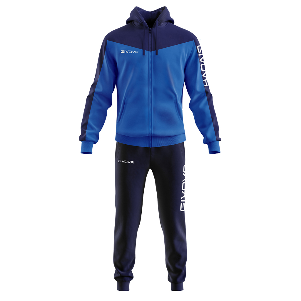 Givova Roma Hooded Tracksuit Blue Navy