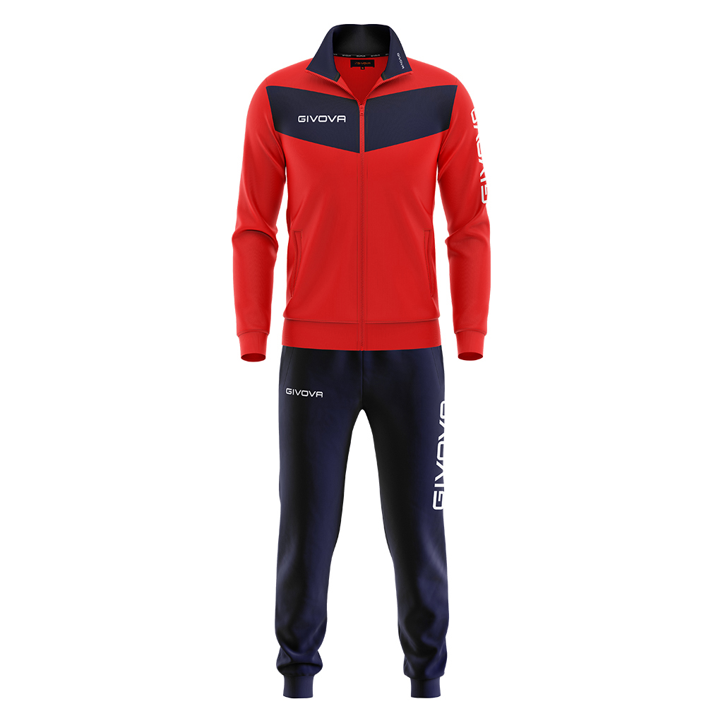 Givova Visa Tracksuit Red Navy