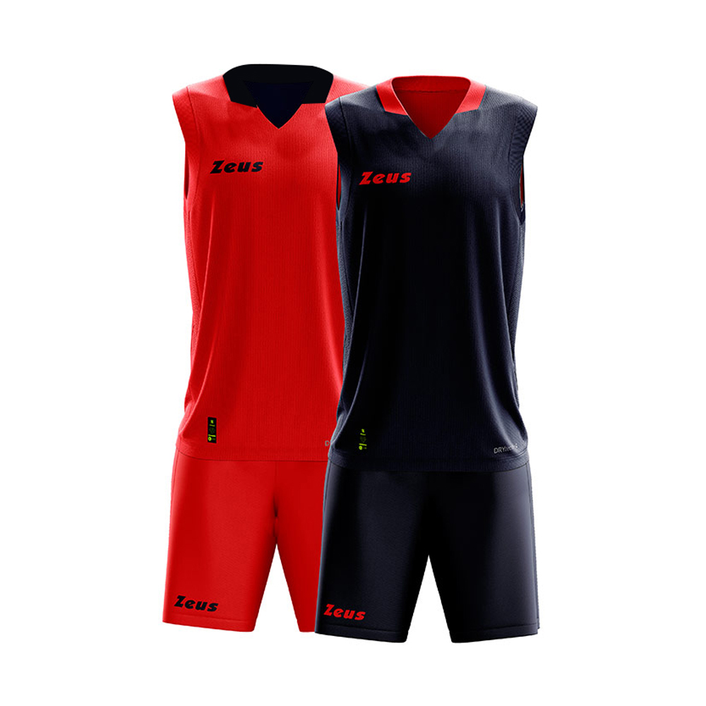 Zeus Doblo New Basketball Kit Navy Red