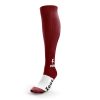 Zeus Energy Football Sock Maroon
