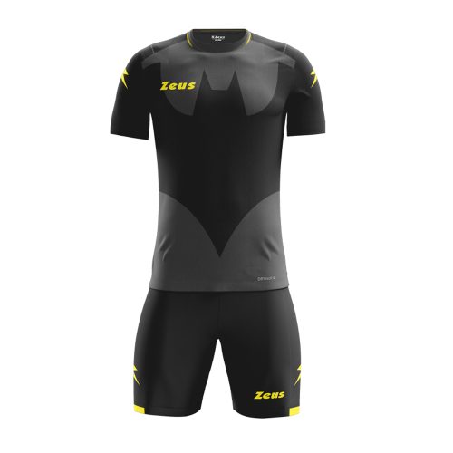 Zeus Hero Football Kit Black Grey