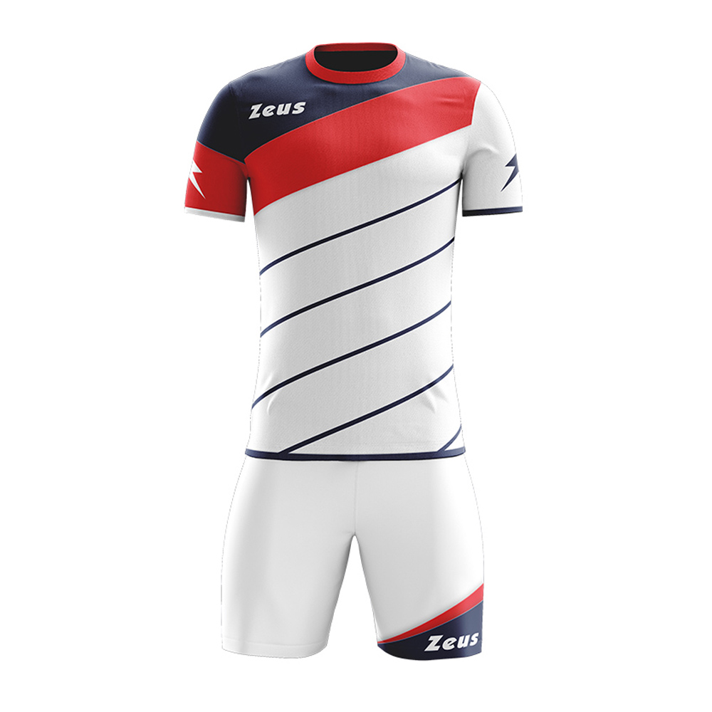 Zeus Lybra Football Kit White Red