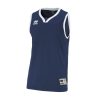 Errea California Basketball Shirt Navy White