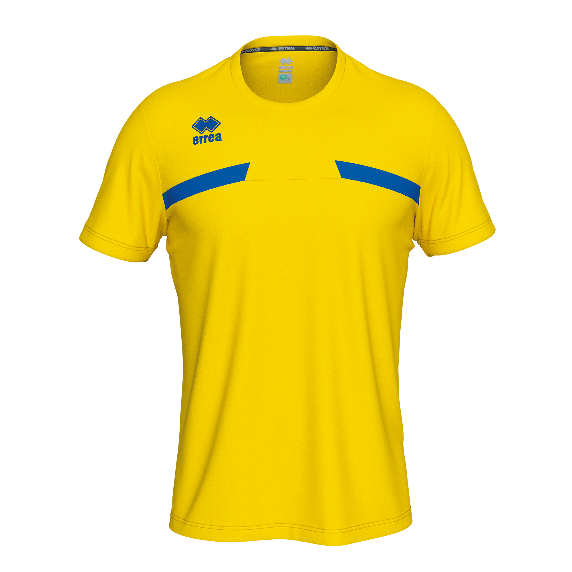 Errea Mark Football Shirt Yellow Blue