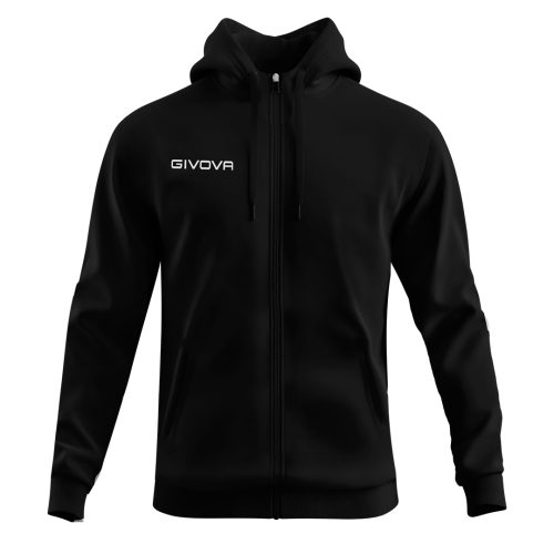 Givova Felpa 500 Full Zip Hoodie Black
