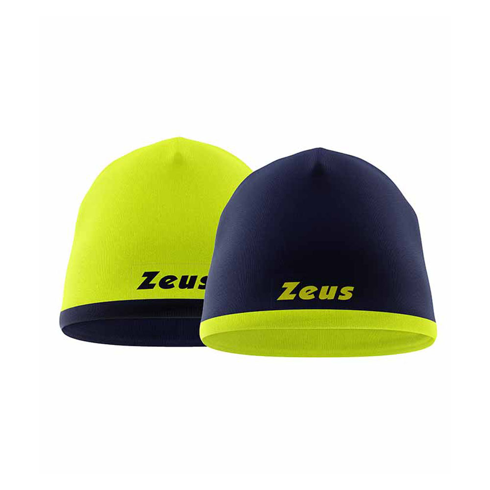 Zeus Bikolar Beanie Hat Navy Yellow Fluo Zeus Bikolar Beanie Hat Navy Yellow Fluo