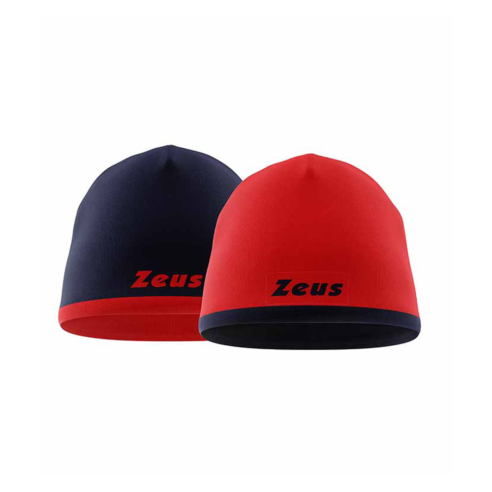 Zeus Bikolar Beanie Hat Red Navy