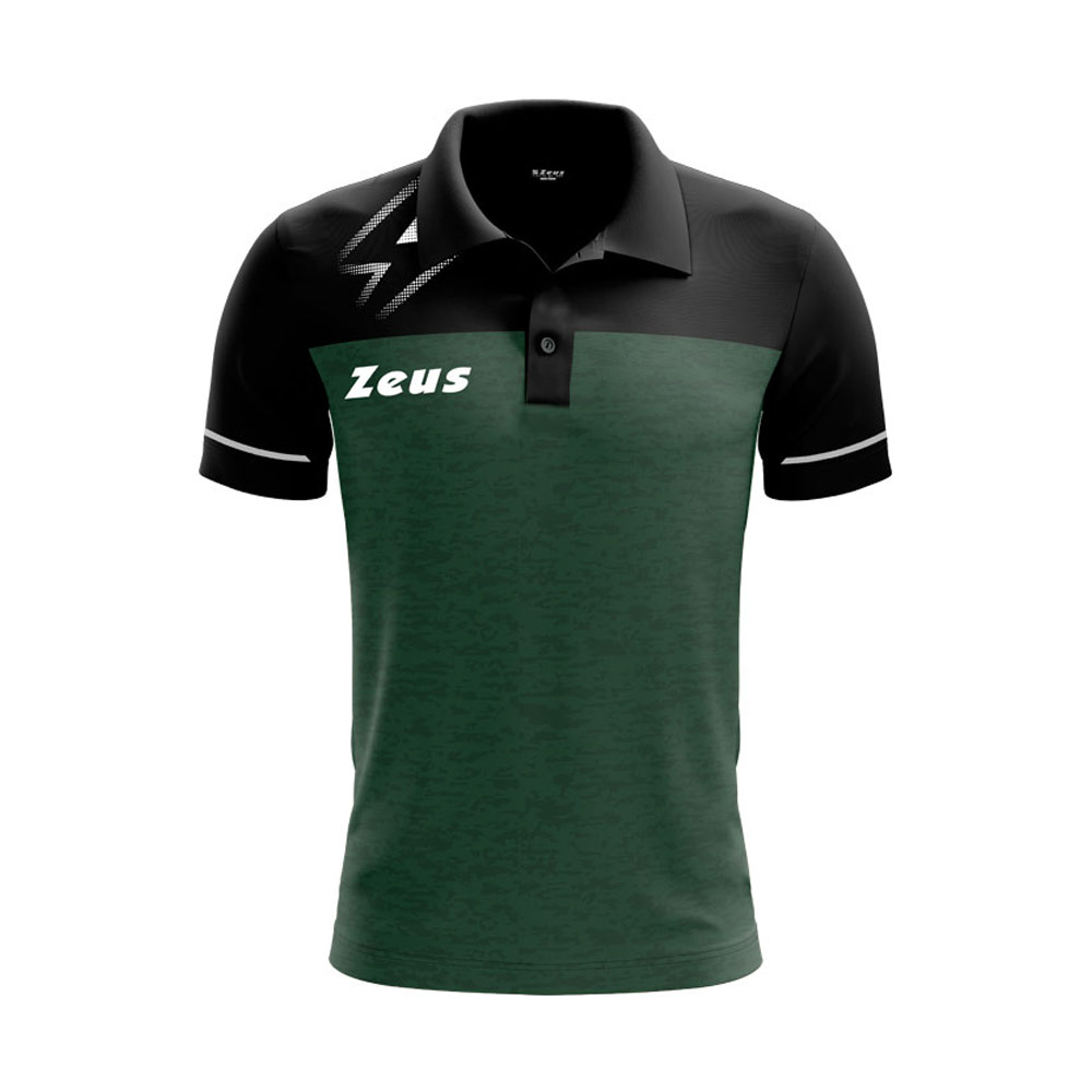 Zeus Bikolar Polo Shirt Military Green Black