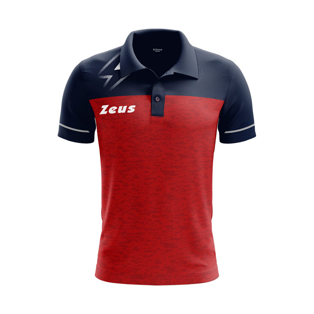 Zeus Bikolar Polo Shirt Red Navy