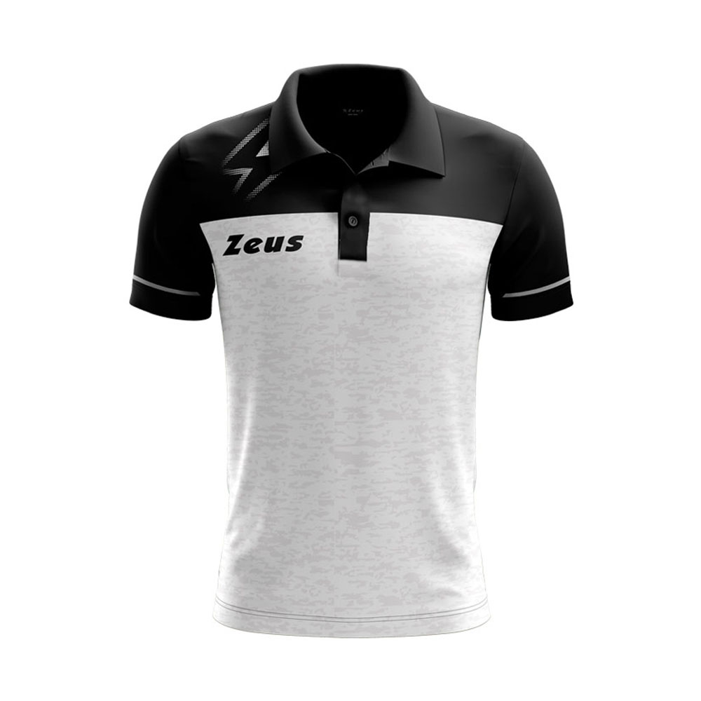 Zeus Bikolar Polo Shirt White Black