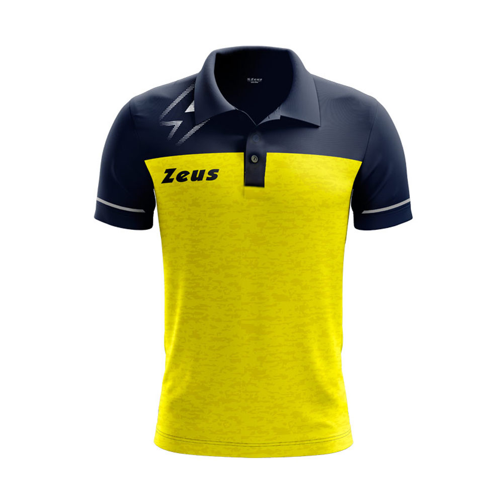 Zeus Bikolar Polo Shirt Yellow Navy
