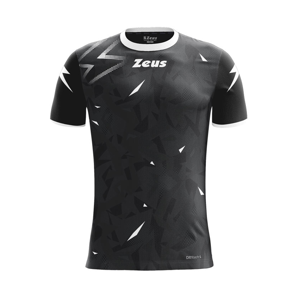 Zeus Marmo Football Shirt Black White