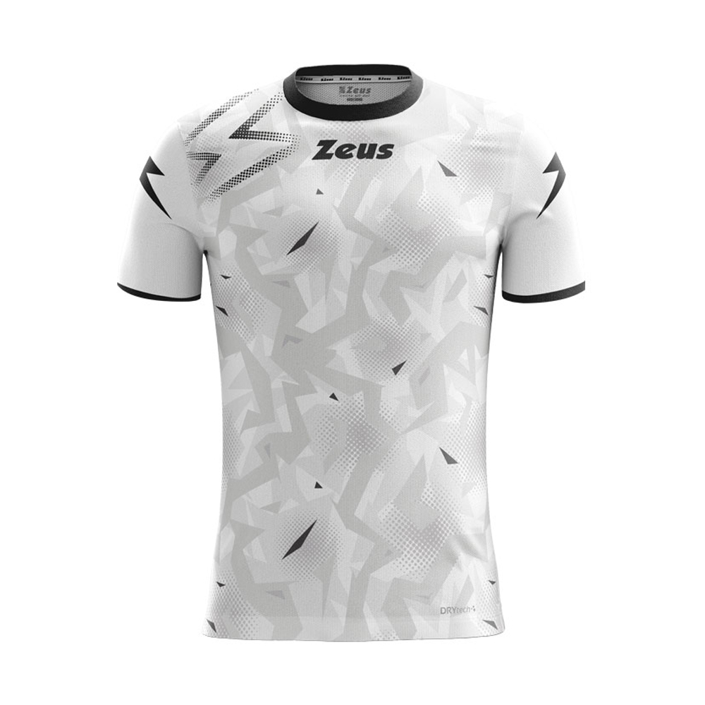 Zeus Marmo Football Shirt White Black