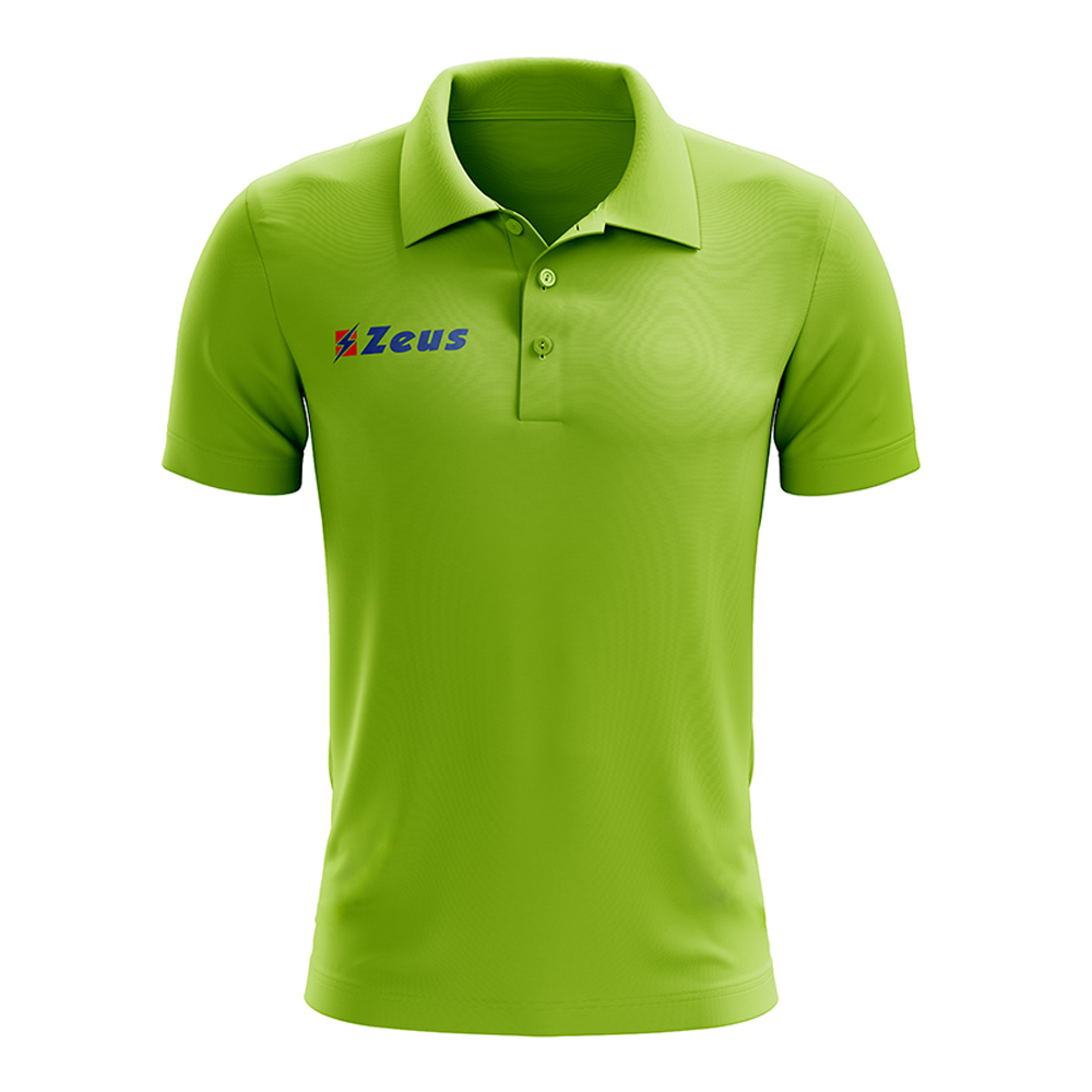 Zeus Promo Man Polo Shirt Green Fluo
