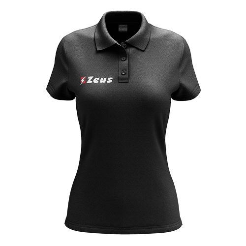 Zeus Promo Woman Polo Shirt Black