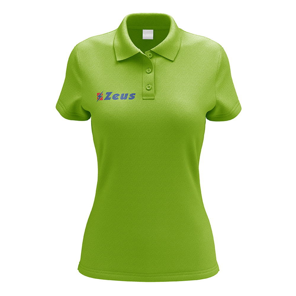 Zeus Promo Woman Polo Shirt Green Fluo