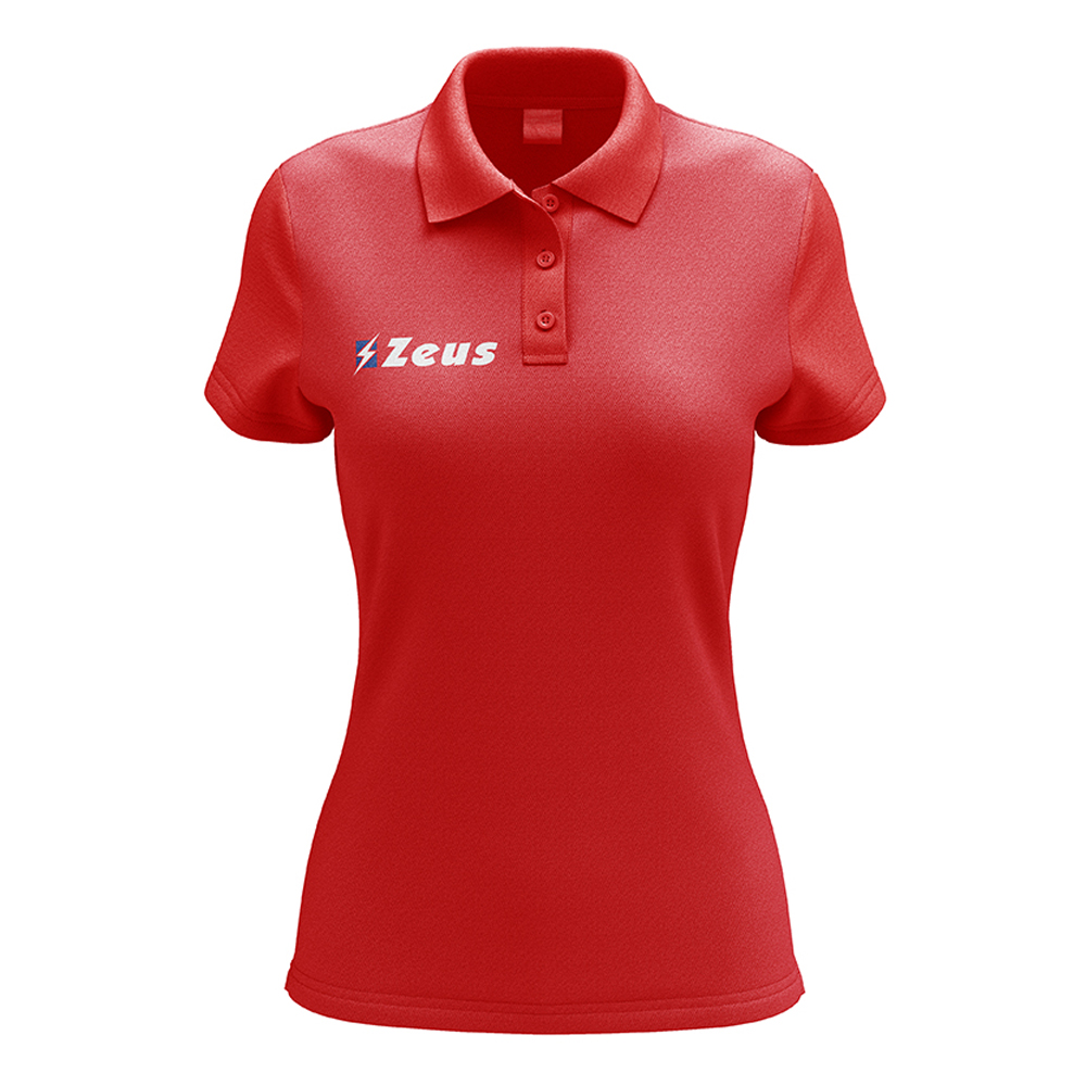 Zeus Promo Woman Polo Shirt Red