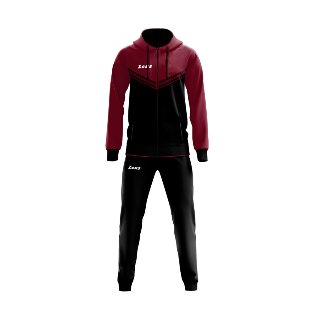 Zeus Rodi Tracksuit Maroon Black