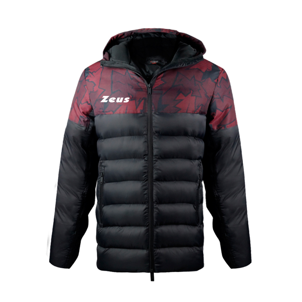 Zeus Texture Jacket Black Maroon