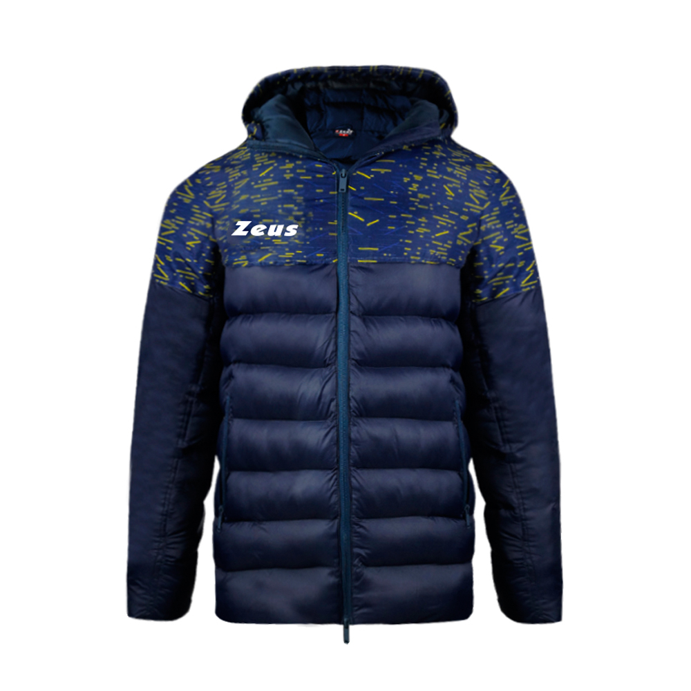 Zeus Texture Jacket Navy Yellow