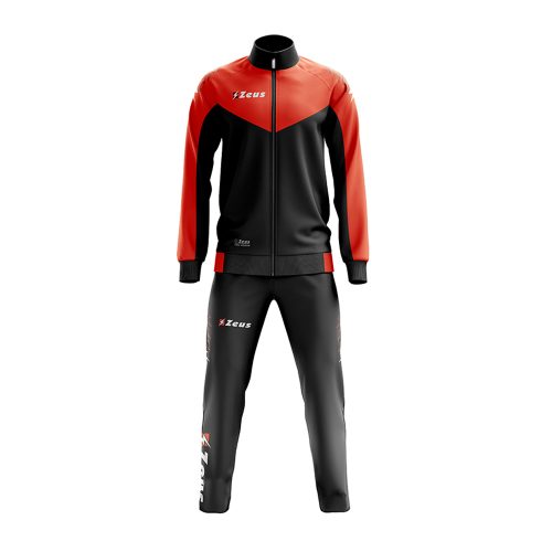 Zeus Ulysse Training Tracksuit Black Orange Fluo