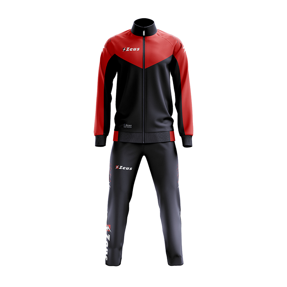 Zeus Ulysse Training Tracksuit Navy Red