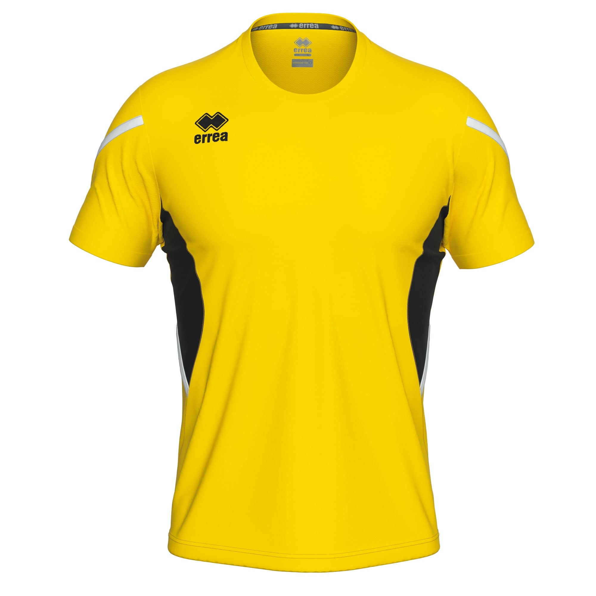 Errea Curtis Football Shirt Yellow Black White Errea Curtis Football Shirt Yellow Black White