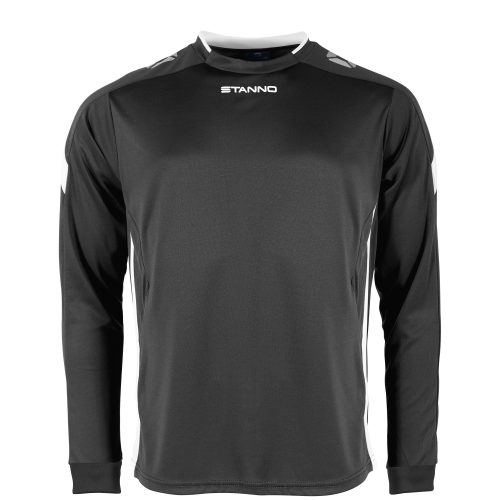 Stanno Drive Long Sleeve Football Shirt Black White