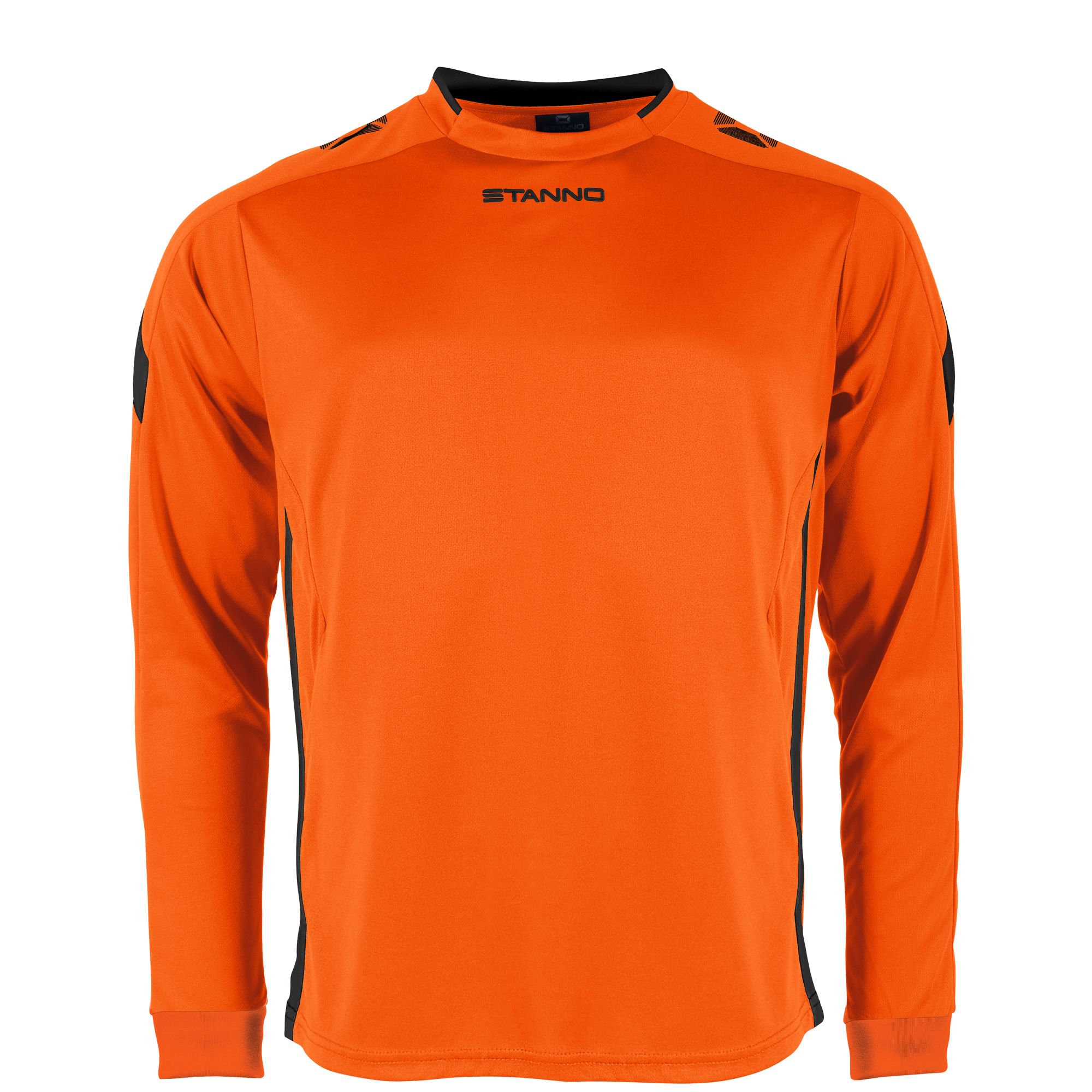 Stanno Drive Long Sleeve Football Shirt Orange Black
