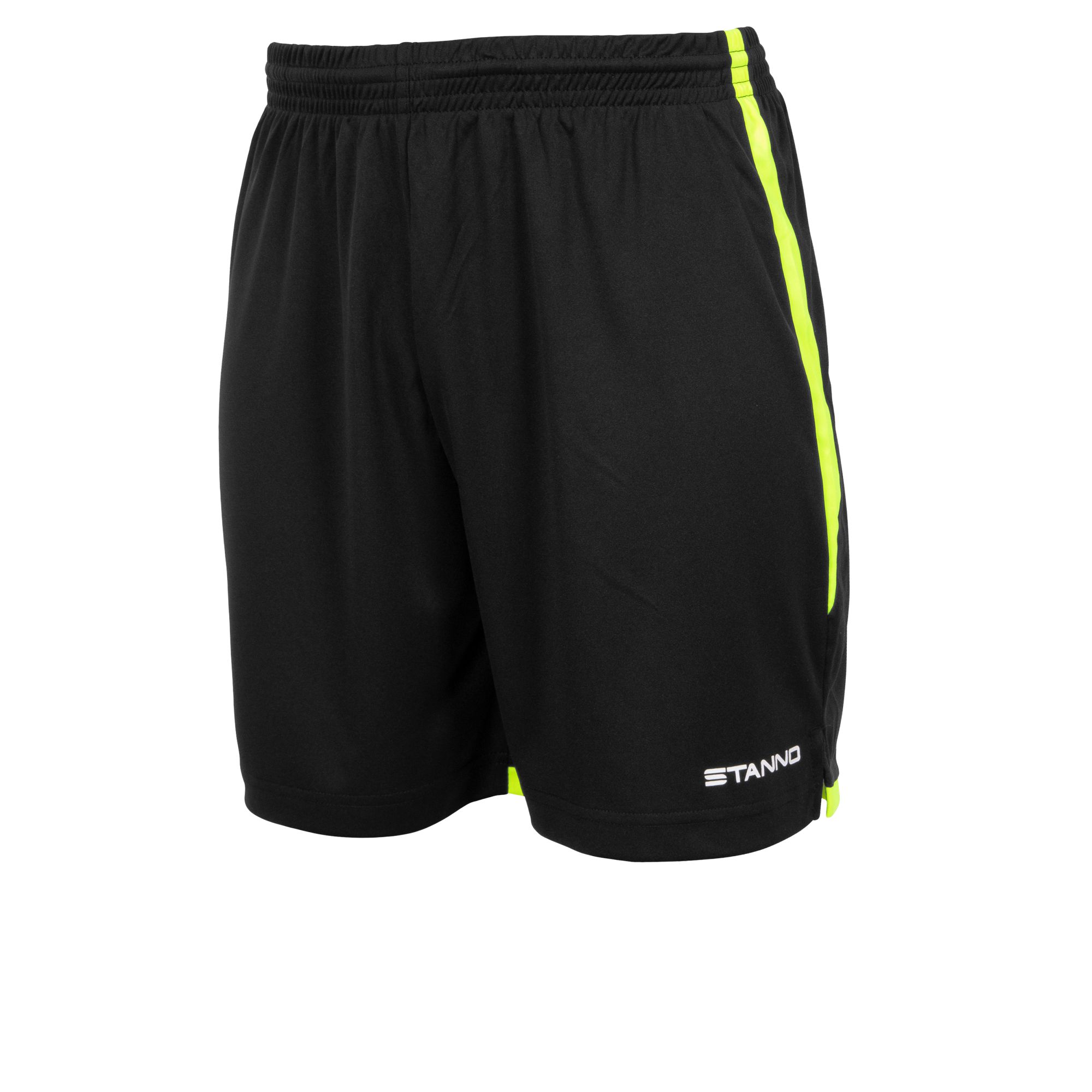 Stanno Focus Shorts Black Neon Yellow