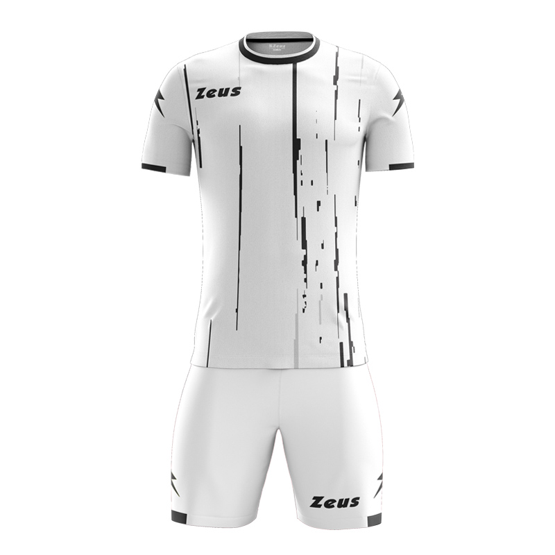 Zeus Bolt Football Kit White Black