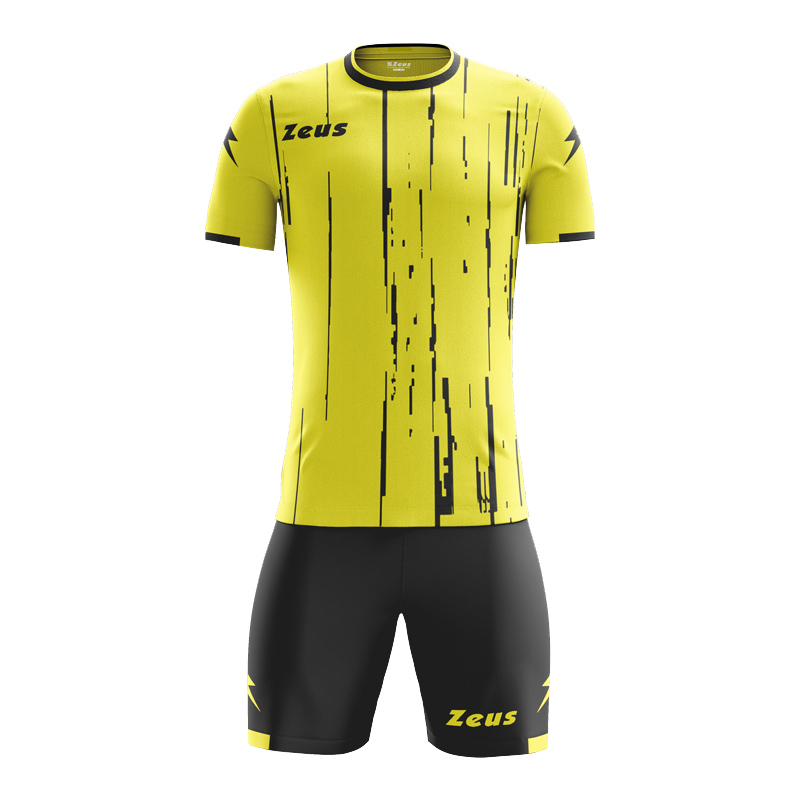 Zeus Bolt Football Kit Yellow Black