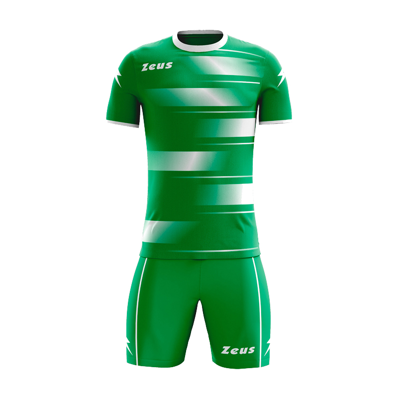 Zeus Kosmo Football Kit Green White