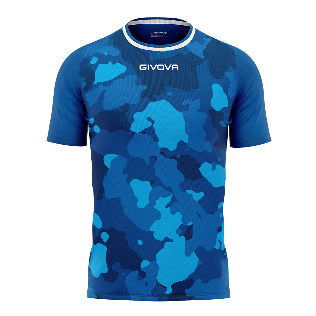 Givova Army Football Shirt Blue Turquoise