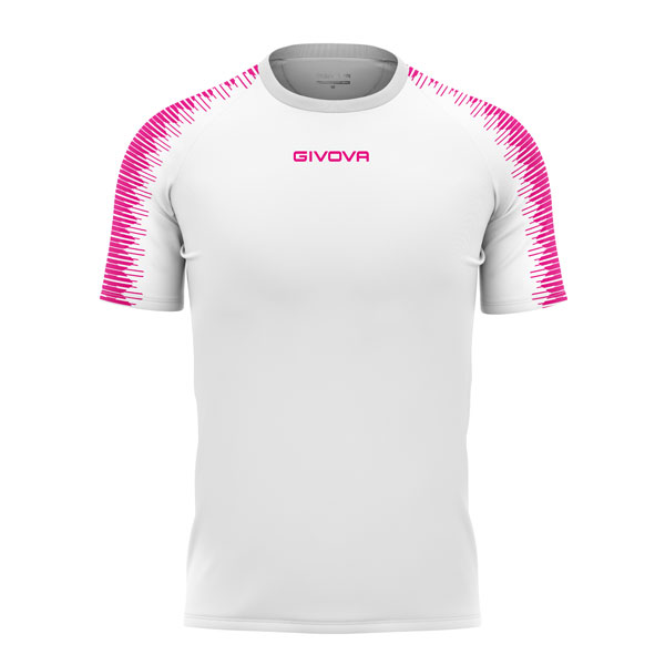 Givova Club In Mesh Football Shirt White Fuchsia