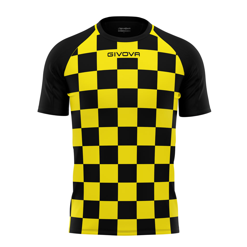 Givova Dama Football Shirt Yellow Black