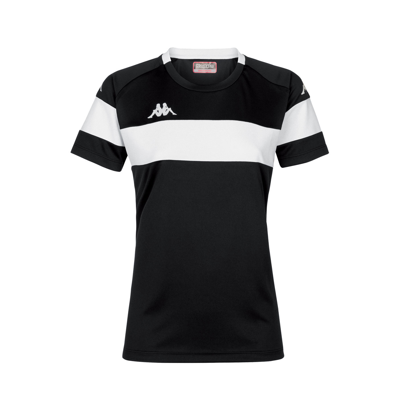 Kappa Dareta Womens Football Shirt Black White