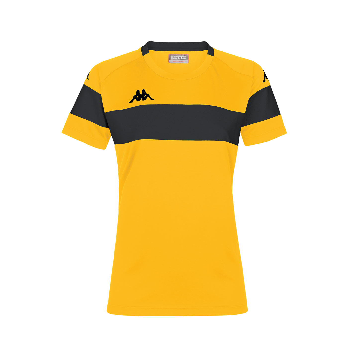 Kappa Dareta Womens Football Shirt Yellow Black