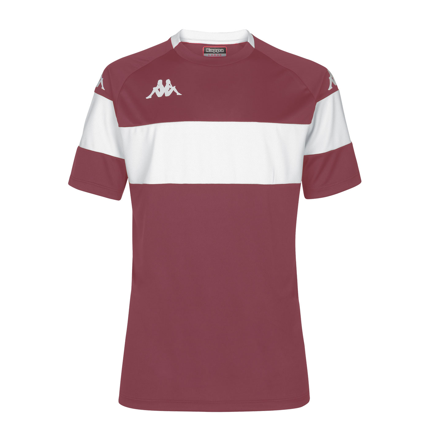 Kappa Dareto Football Shirt Maroon White