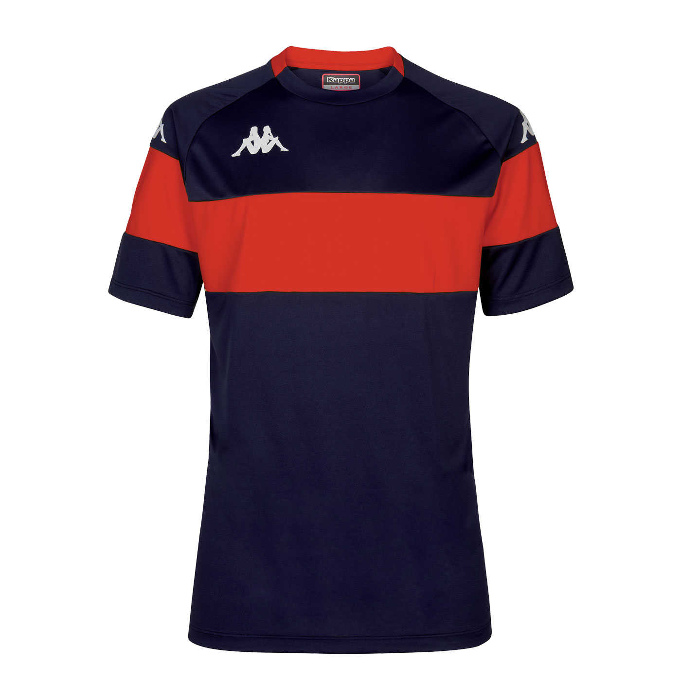 Kappa Dareto Football Shirt Navy Red