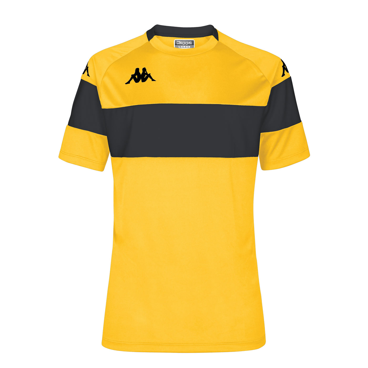 Kappa Dareto Football Shirt Yellow Black