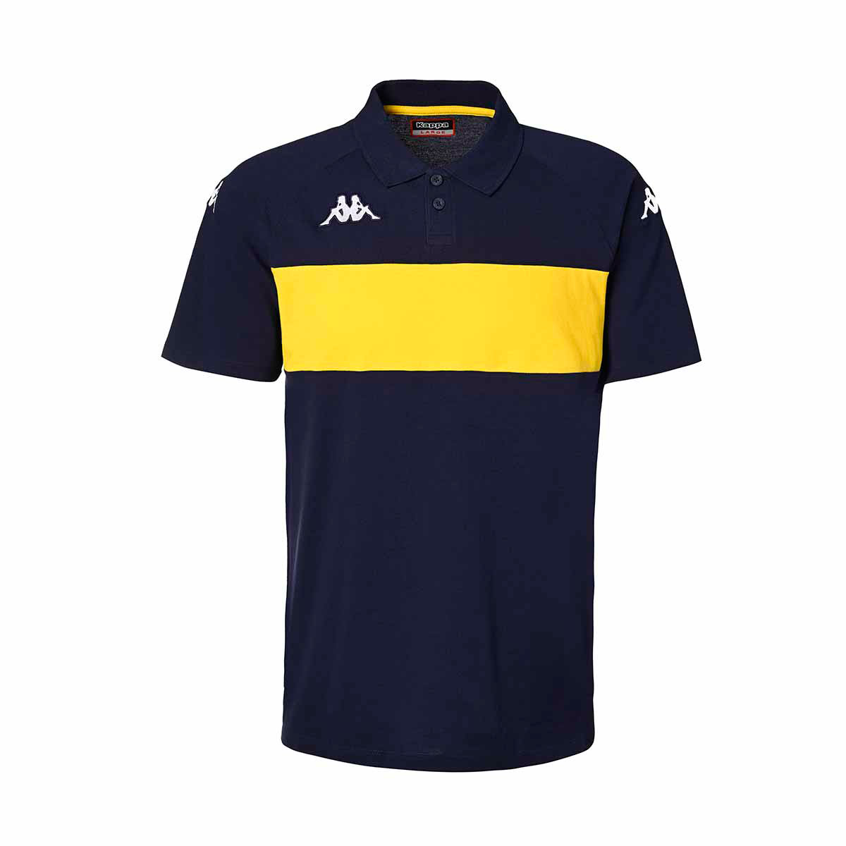 Kappa Dianetti Polo Shirt Navy Yellow