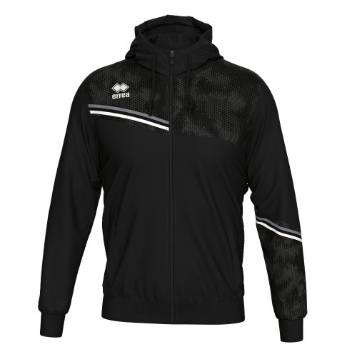 Errea Eber Hoodie Black Anthracite White